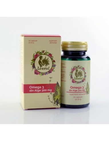 Omega 3 din Alge, 300 mg, 70 capsule, Solaris - AFECTIUNI-CARDIOVASCULARE - SOLARIS