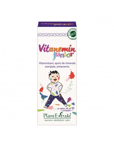 Vitanemin Junior, 125 ml, Plant Extrakt - VITAMINE-SI-MINERALE - PLANTEXTRAKT