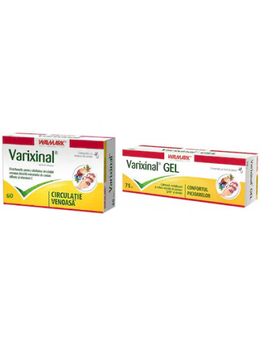 Walmark Varixinal, 60 tablete + Varixinal gel, 75ml - AFECTIUNI-ALE-CIRCULATIEI - WALMARK