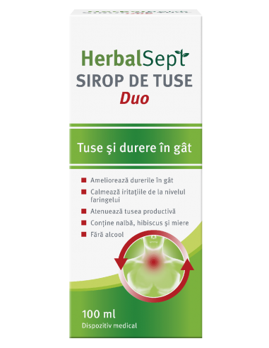 Sirop de tuse HerbalSept Duo, 100 ml, Zdrovit - TUSE - ZDROVIT