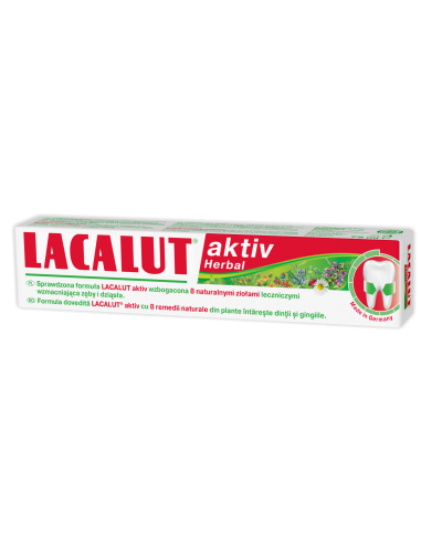 Pasta de dinti Lacalut Aktiv Herbal, 75 ml -  - LACALUT