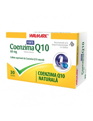 Coenzima Q10 60mg, 30 capsule, Walmark - AFECTIUNI-CARDIOVASCULARE - WALMARK