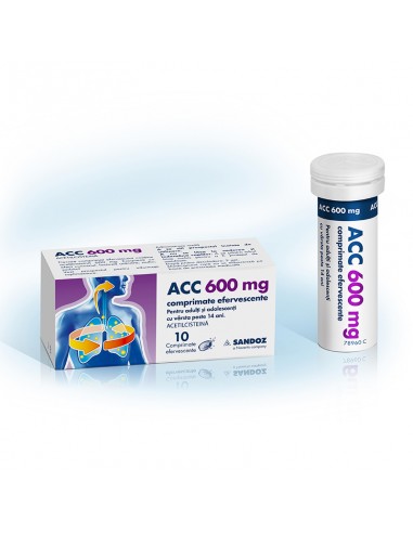 ACC 600 mg, 10 comprimate, Sandoz - TUSE-CU-SECRETII - SANDOZ