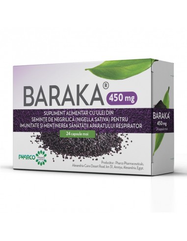 Baraka, 450 mg, 24 capsule moi, Pharco - IMUNITATE - PHARCO