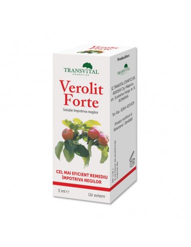 Solutie impotriva negilor, Verolit Forte, 5 ml, Transvital - NEGI-VERUCI - QUANTUM PHARM