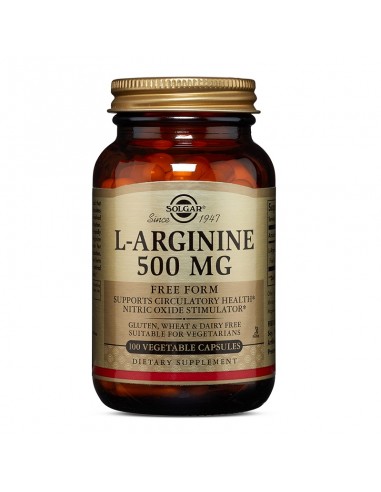 L-Arginina 500 mg, 50 capsule, Solgar - HEPATOPROTECTOARE - SOLGAR
