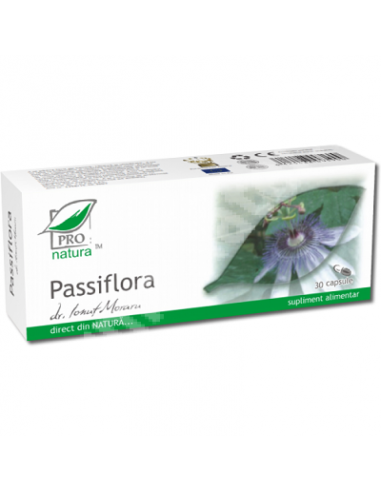Passiflora, 60 cpsule, Medica, Pro Natura - STRES-SI-SOMN - PRO NATURA