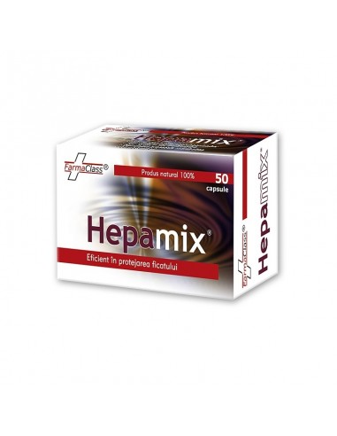 Hepamix, 50 capsule, FarmaClass - HEPATOPROTECTOARE - FARMACLASS