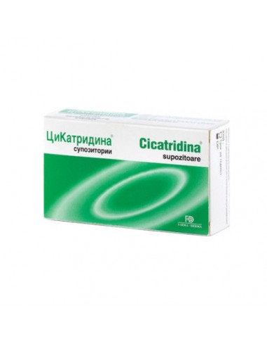 Cicatridina, 10 supozitoare - HEMOROIZI - NATURPHARMA