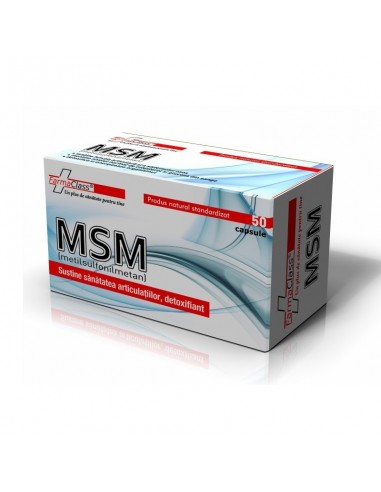 MSM Metilsulfonilmetan 600mg, 50 capsule, Farmaclass - ARTICULATII-SI-SISTEM-OSOS - FARMACLASS