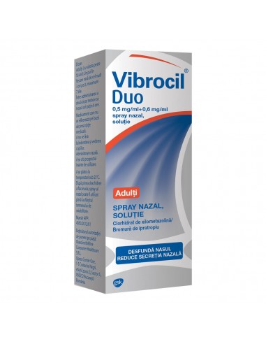 Vibrocil Duo Spray nazal, 10ml, GSK - NAS-INFUNDAT - GSK SRL OMEGA PHARMA