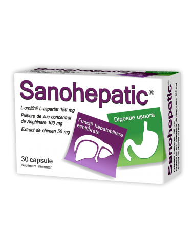 Sanohepatic, 30 capsule, Zdrovit -  - ZDROVIT