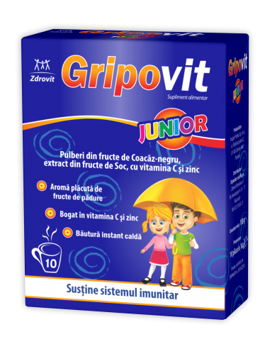 Gripovit Junior, 10 plicuri, Zdrovit -  - ZDROVIT