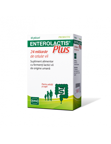 Enterolactis Plus, 10 plicuri, Sofar -  - SOFAR FARMACEUTICI SRL