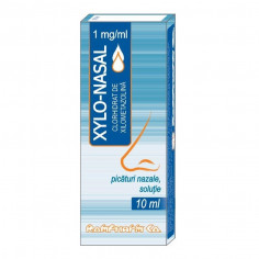 Xylo-nasal 0, 1%, picaturi nazale solutie, 10 ml, Rompharm