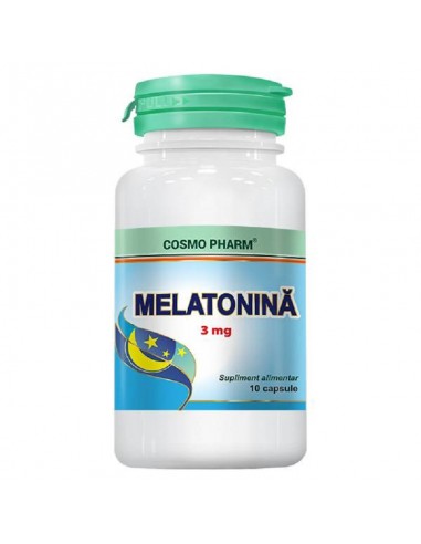 Cosmopharm Melatonina 3mg, 10 capsule - STRES-SI-SOMN - COSMO PHARM