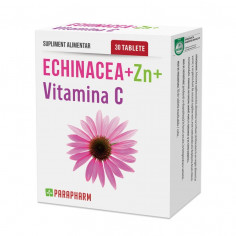 Echinacea + Zinc + Vitamina C, 30 capsule, Parapharm