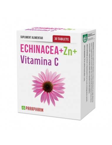 Echinacea + Zinc + Vitamina C, 30 capsule, Parapharm - IMUNITATE - PARAPHARM