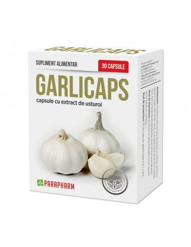 Garlicaps, 30 capsule, Parapharm - AFECTIUNI-CARDIOVASCULARE - PARAPHARM