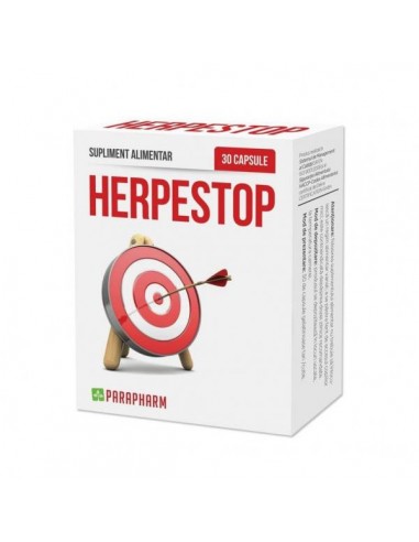 Herpestop, 30 capsule, Parapharm - HERPES-AFTE-SI-LEZIUNI-BUCALE - PARAPHARM