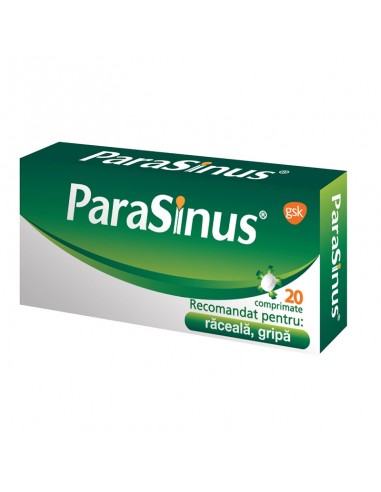 Parasinus, 20 comprimate, Gsk - RACEALA-GRIPA - GSK SRL OMEGA PHARMA