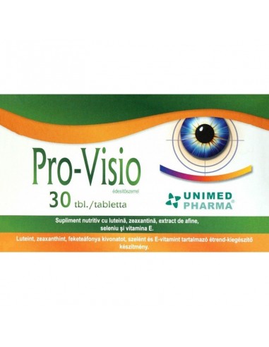 Provisio, 30  tablete, Unimed pharma - AFECTIUNI-ALE-OCHILOR - UNIMED PHARMA S.R.O.