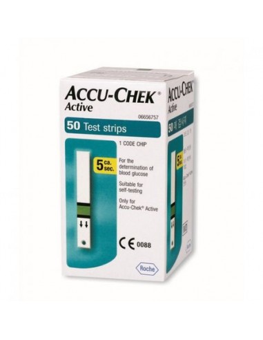 Teste glicemie Accu-Chek Active, 50 bucati, Roche - TESTE-GLICEMIE - ROCHE DIAGNOSTICS