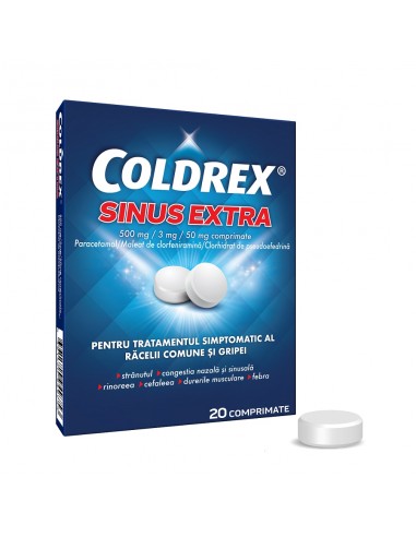 Coldrex Sinus Extra, 20 comprimate - RACEALA-GRIPA - GSK SRL OMEGA PHARMA