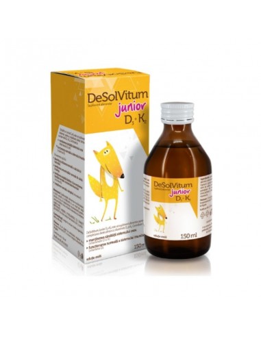 Desolvitum Junior Vitamina D3+K2, Solutie orala, 150ml - IMUNITATE-COPII - AFLOFARM