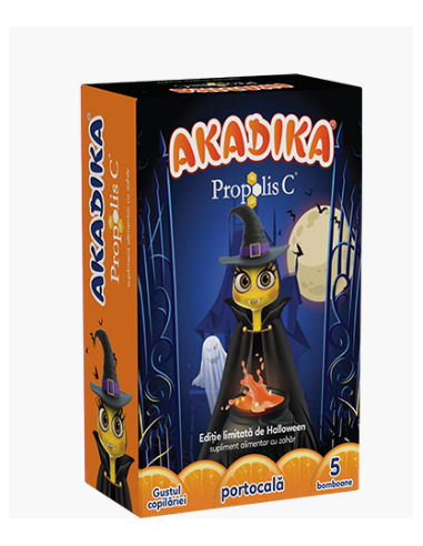 Akadika Propolis C Portocala, 5 bucati, Ed. Halloween -  - FITERMAN