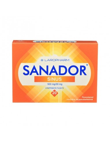 Sanador Sinus, 20 comprimate -  - LAROPHARM SRL