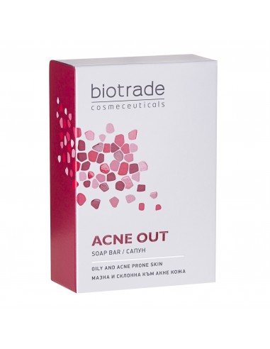 Sapun pentru tenul gras si predispus la acnee Acne Out, 100 g, Biotrade -  - BIOTRADE