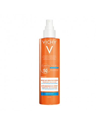 Spray anti-deshidratare pentru protectie solara SPF 50+ Capital Soleil, 200 ml, Vichy -  - VICHY