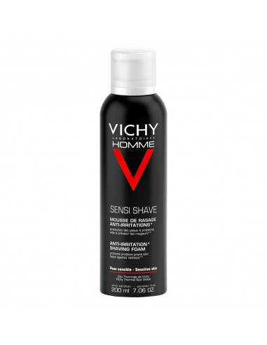 Spuma de ras anti-iritatii pentru ten sensibil, 200 ml, Vichy Homme - PRODUSE-RAS - VICHY