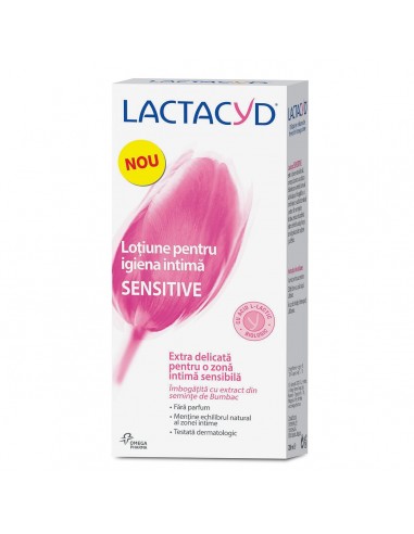 Lactacyd gel intim Sensitive, 200 ml - INGRIJIRE-INTIMA - GSK SRL OMEGA PHARMA