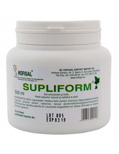 Gel intretinere corporala Supliform, 500 ml, Hofigal - CREME-ANTICELULITA-SI-VERGETURI - HOFIGAL