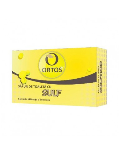 Sapun cu Sulf, 100 g, Ortos - SAPUNURI - ORTOS PROD