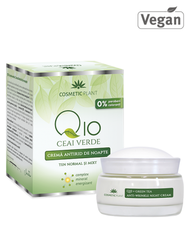 Cosmetic Plant Crema Antirid Noapte Q10 +Ceai Verde -  - COSMETIC PLANT