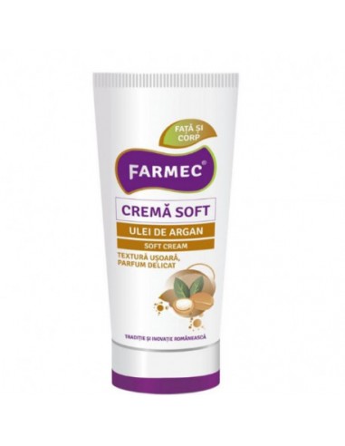 Crema soft cu ulei de argan, 150 ml, Farmec - CREME-SI-LOTIUNI - FARMEC
