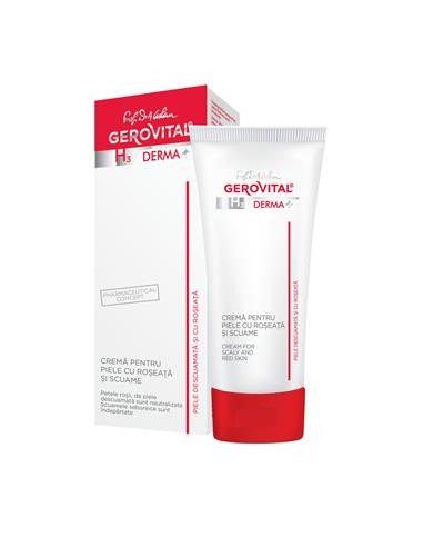Crema pentru piele cu roseata si scuame Gerovital H3 Derma+, 50ml, Farmec -  - GEROVITAL
