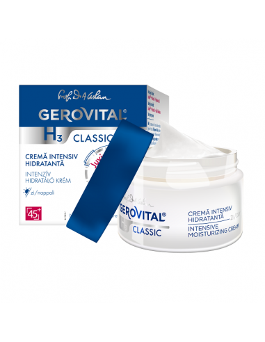 Crema intensiv hidratanta de zi Gerovital H3 Classic, 50 ml, Farmec - CREME-HIDRATARE - GEROVITAL