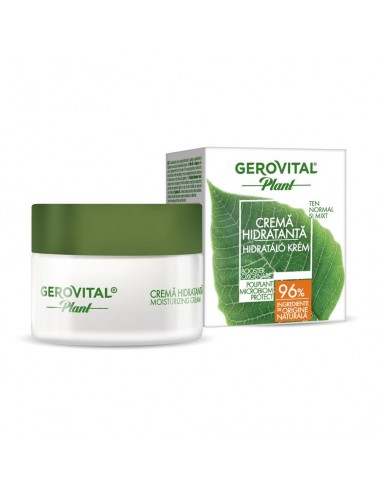 Crema hidratanta Poliplant Microbiom Protect Gerovital Plant, 50 ml, Farmec - CREME-HIDRATARE - GEROVITAL