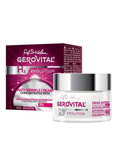 Crema antirid cu Acid Hialuronic, concentratie 3% Gerovital H3 Evolution 50 ml, Farmec - ANTIRID - GEROVITAL