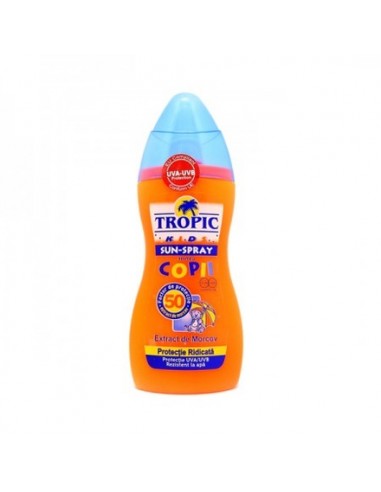 Spray plaja copii, SPF 50, 300ml, Tropic - PROTECTIE-SOLARA-COPII - TROPIC
