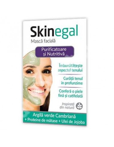 Masca faciala purificatoare si nutritiva Skinegal, 20 g, Zdrovit - ACNEE - ZDROVIT