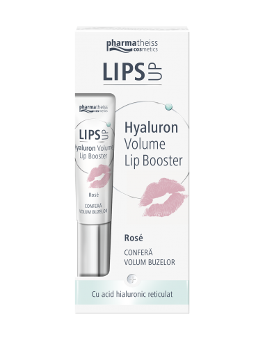 Lips Up Hyaluron Volume Lip Booster Rose, 7 ml, Zdrovit - INGRIJIRE-BUZE - ZDROVIT