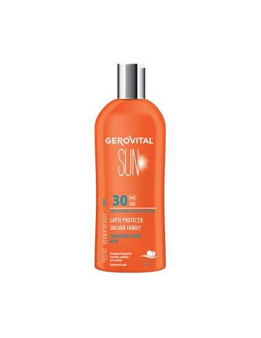 Lapte de protectie solara Family SPF 30 Gerovital Sun, 300 ml, Farmec - PROTECTIE-SOLARA-ADULTI - GEROVITAL
