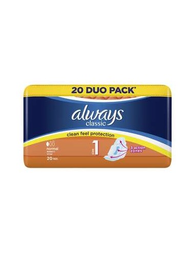 Absorbante Always Duo Pack Normal Plus Classic, 20 bucati - INGRIJIRE-INTIMA - ALWAYS
