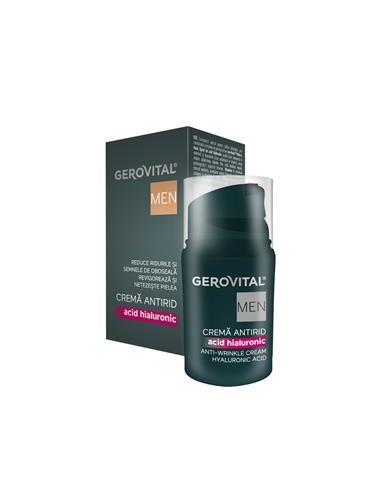 Crema antirid cu acid hialuronic Gerovital Men, 30 ml, Farmec - ANTIRID - GEROVITAL MEN