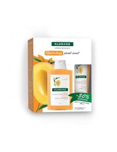 Klorane Sampon mango 200ml + Klorane Balsam mango 200ml - SPALARE-SI-INGRIJIRE - KLORANE